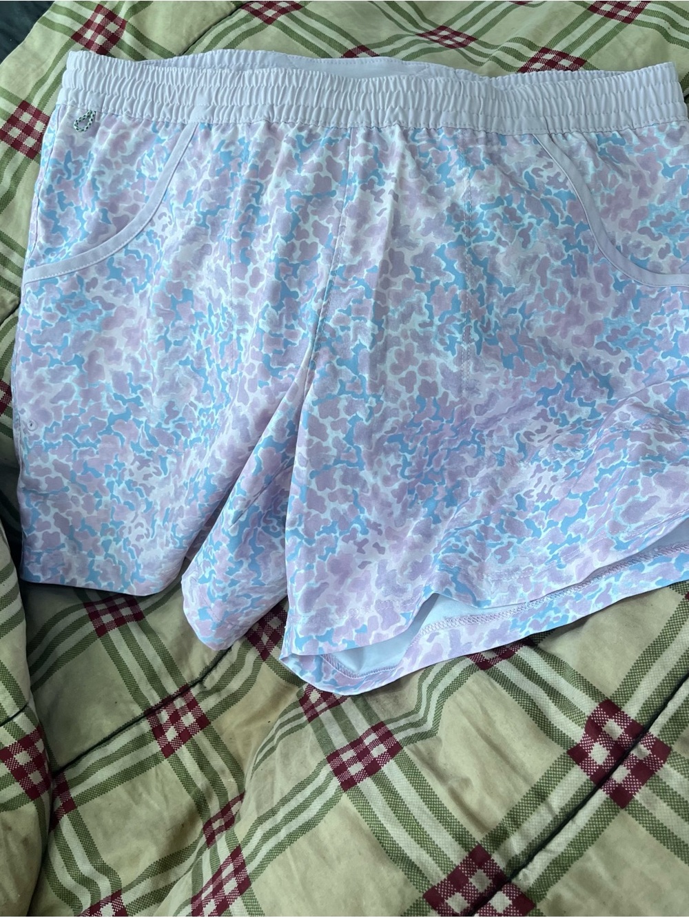 Columbia Women's Lavender & Sky Blue Athletic Shorts
